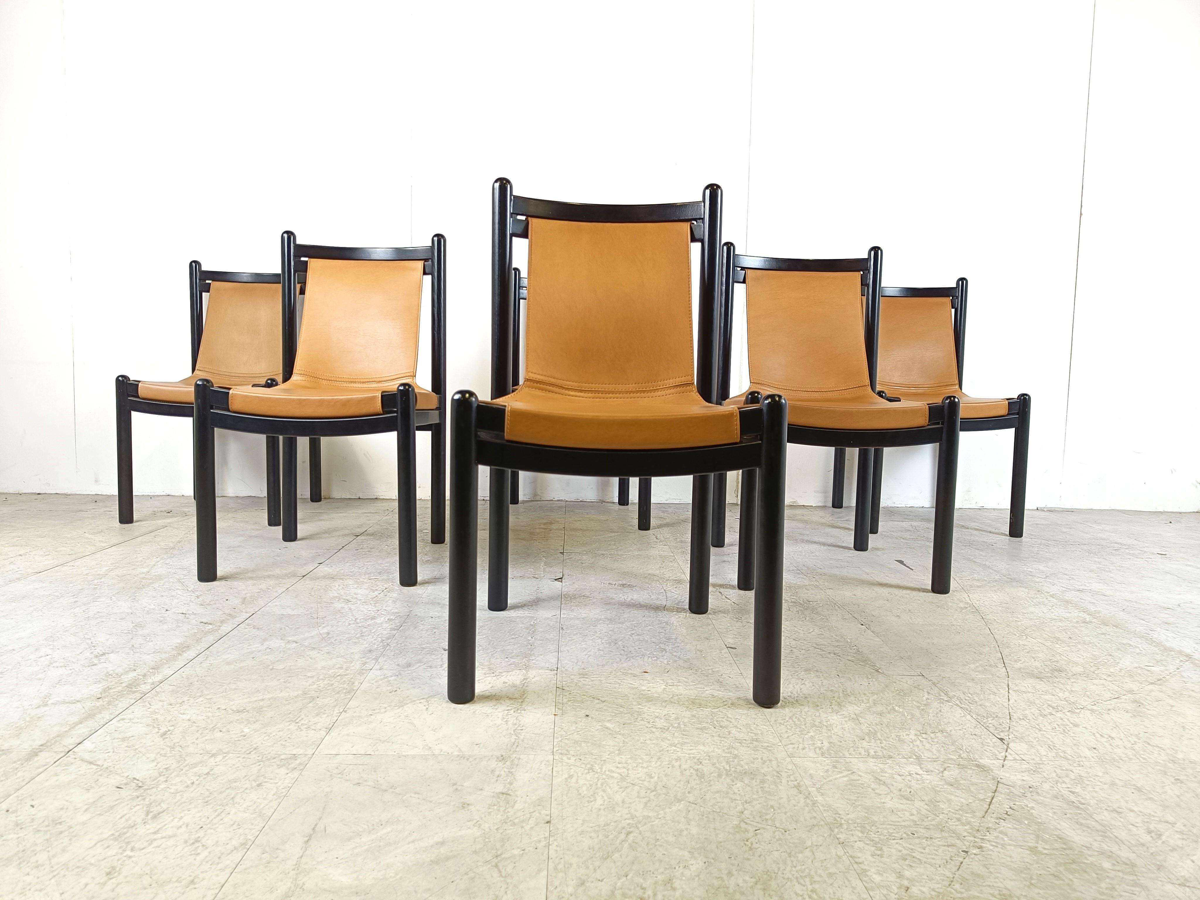 Italian Mid century italian dining chairs, Italy, 1960's