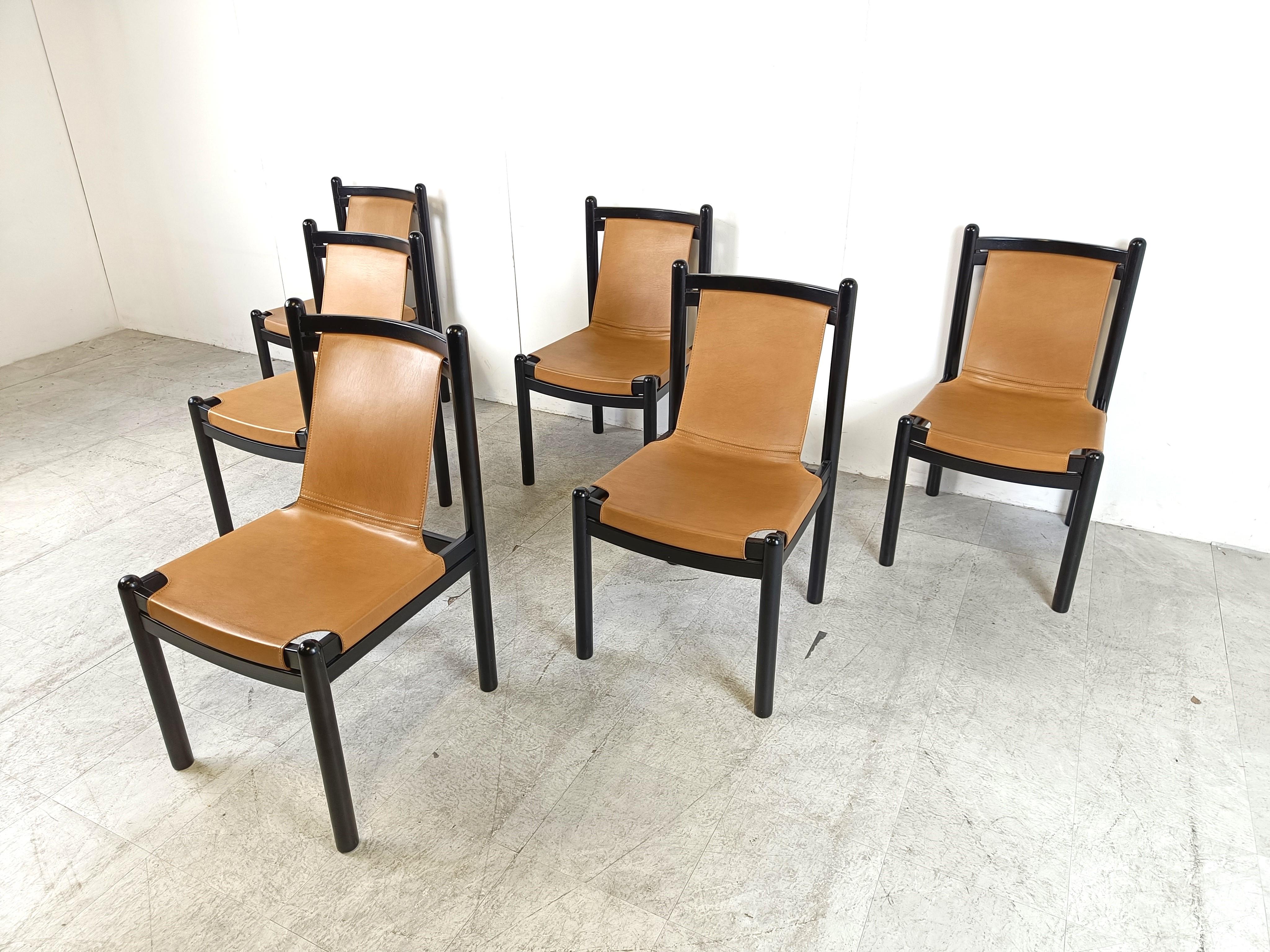 Mid century italian dining chairs, Italy, 1960's In Good Condition In HEVERLEE, BE