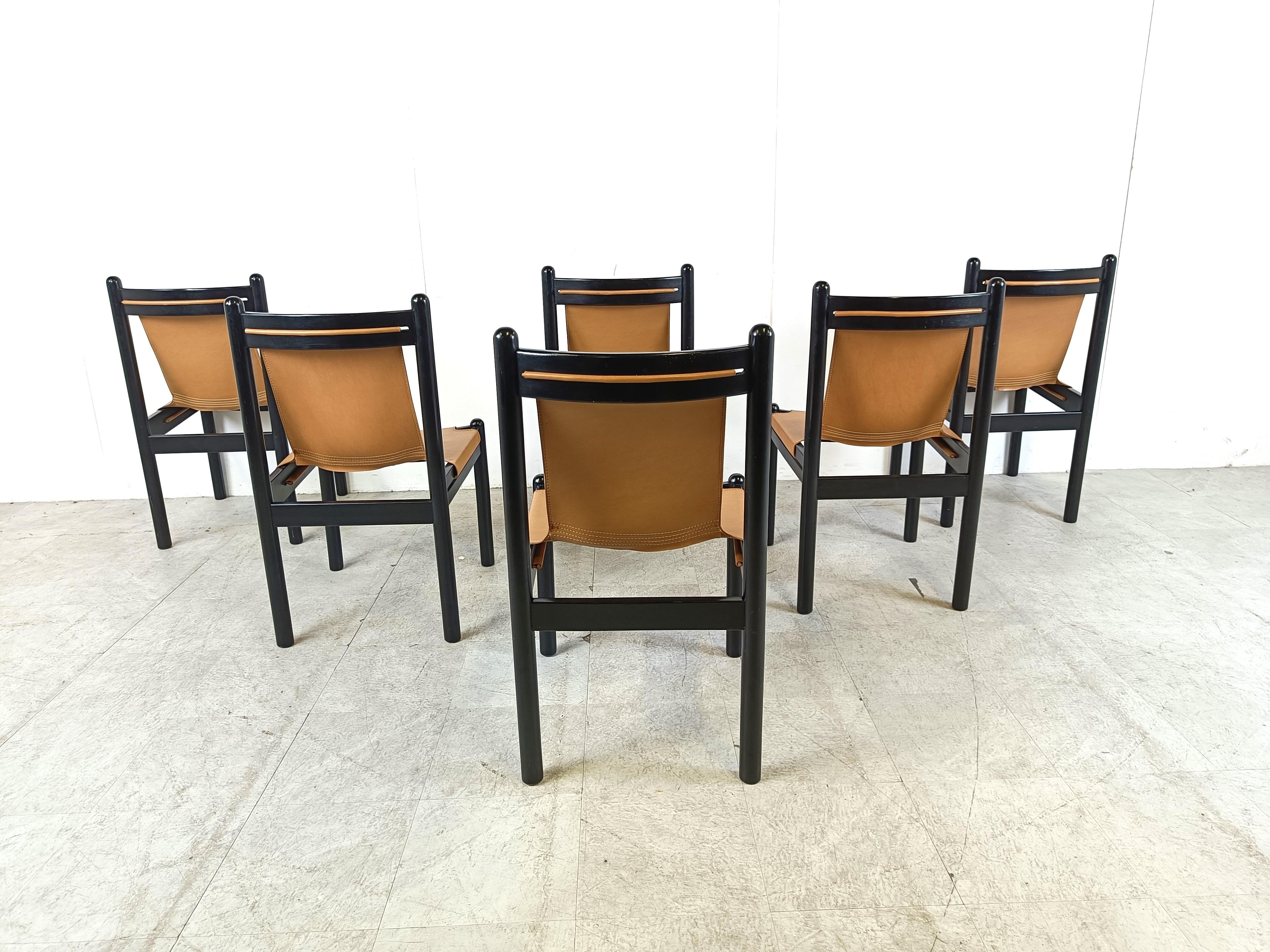 Mid century italian dining chairs, Italy, 1960's 1
