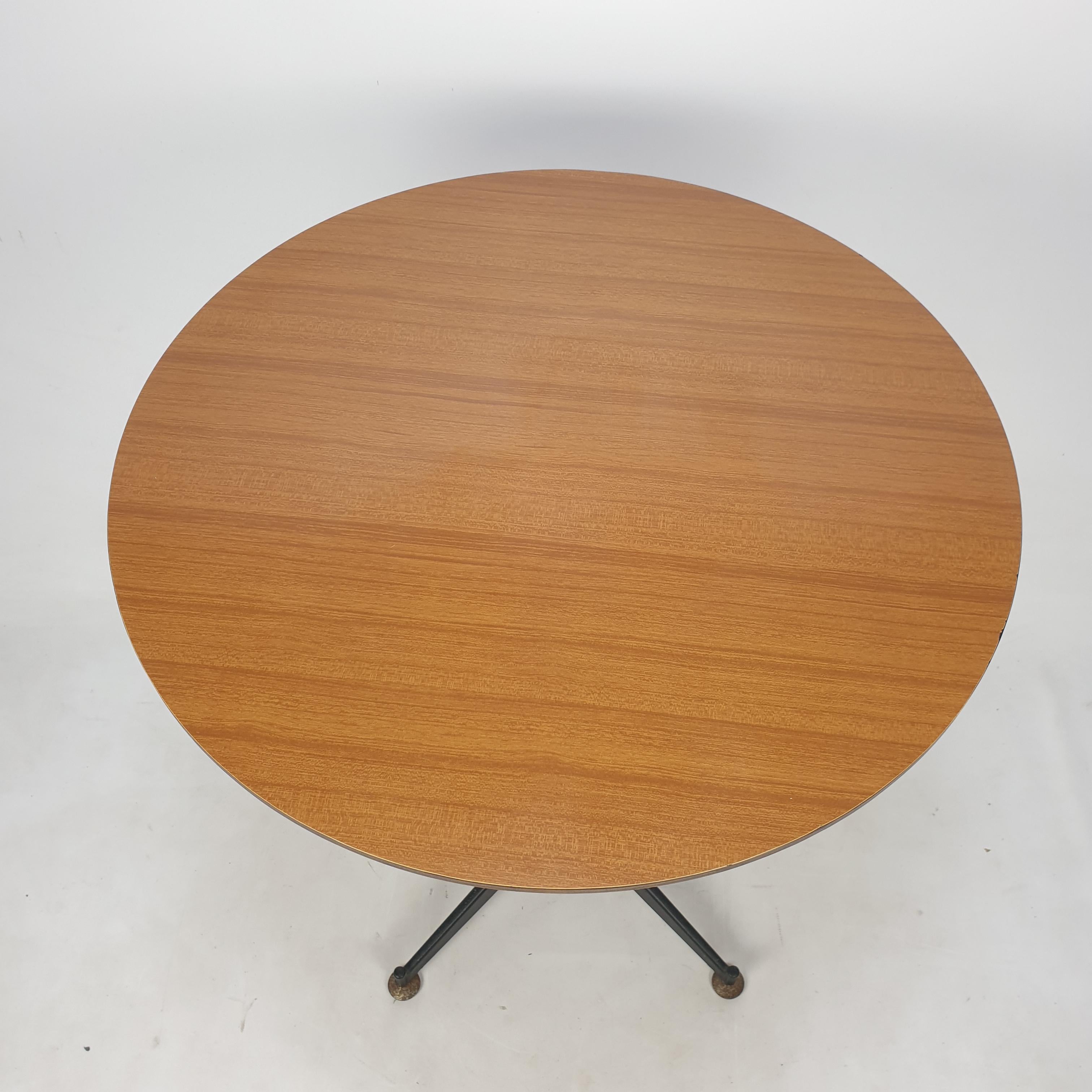 Steel Mid Century Italian Dining or Side Table, 1960s For Sale