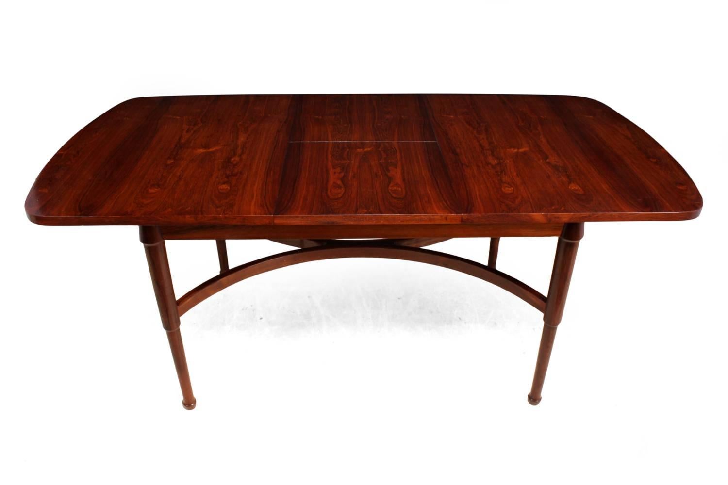 Midcentury Italian Dining Table and Six Chairs in Rosewood 2