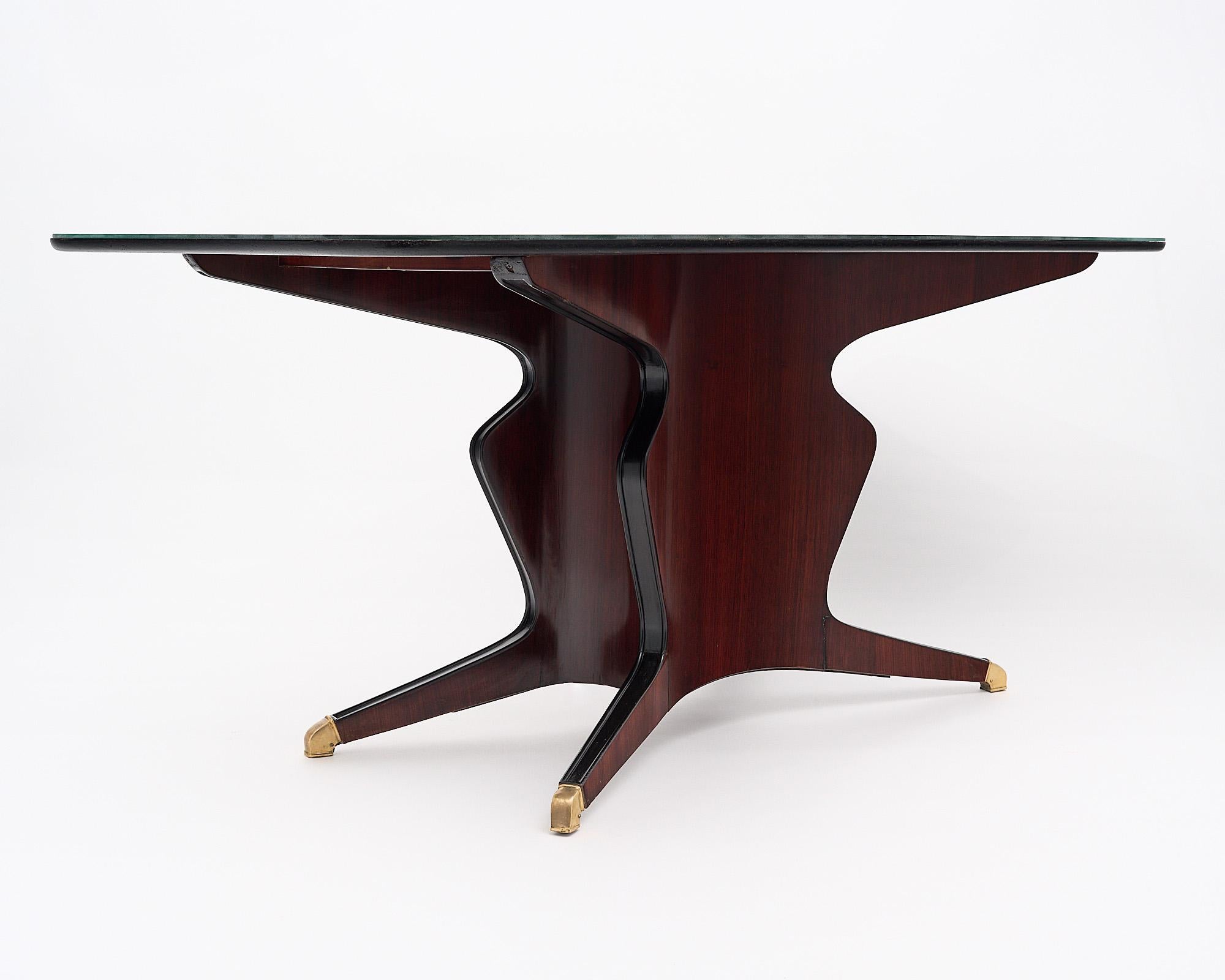 Bronze Mid-Century Italian Dining Table by Osvaldo Borsani For Sale