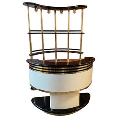 Italienische Bar aus der Mitte des Jahrhunderts von Donati Guzzini für Stilglass, 1970er Jahre