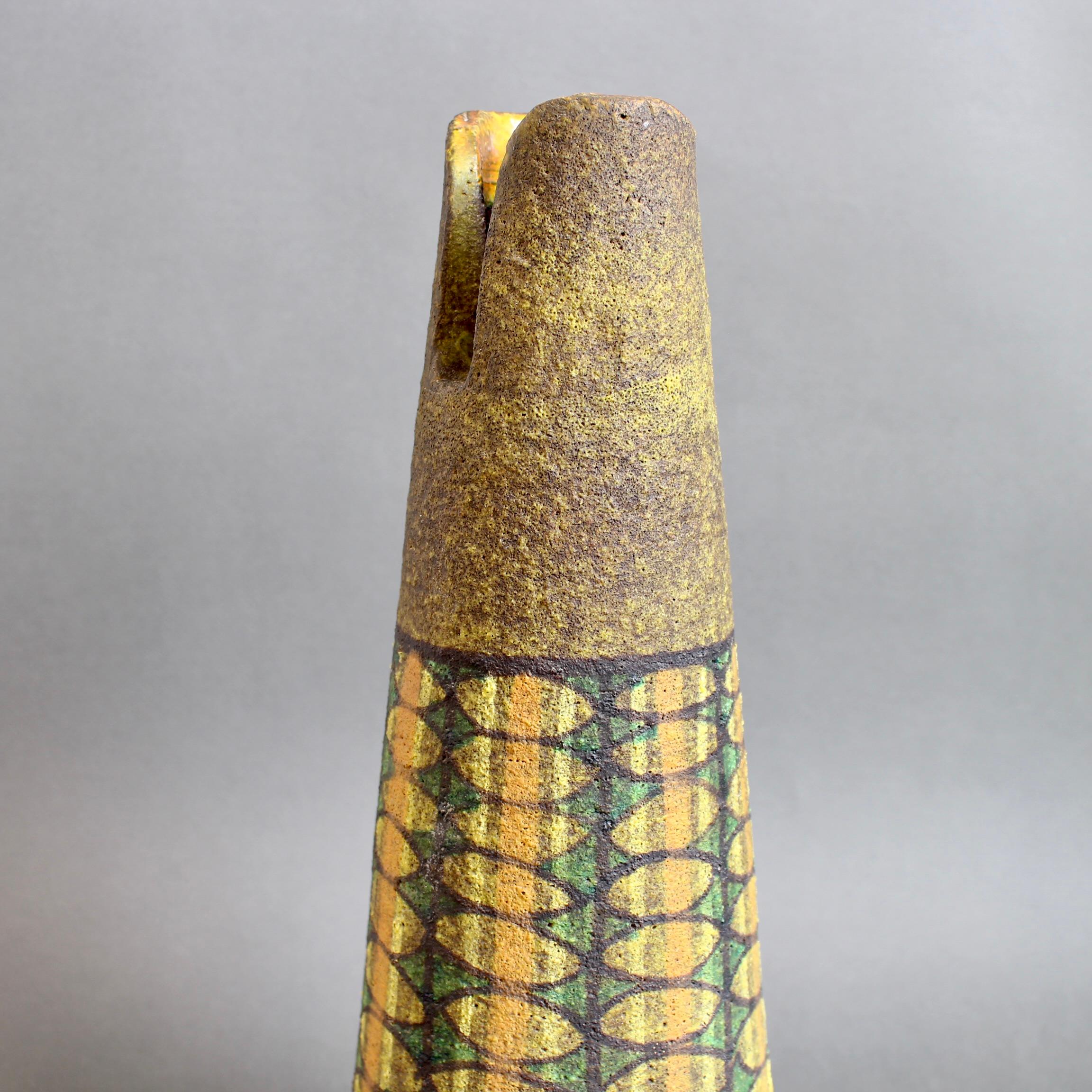 Vaso da fiori in terracotta di Aldo Londi per Bitossi, Italia, metà del secolo scorso in vendita 3