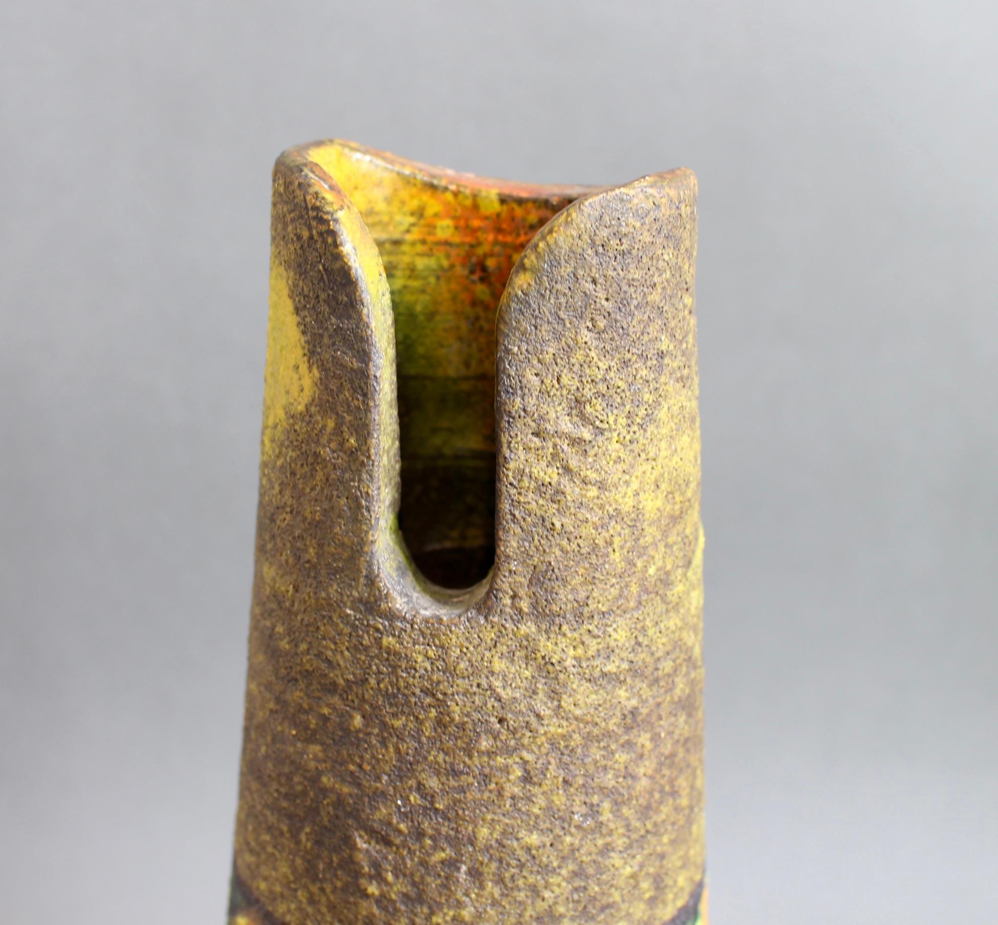Vaso da fiori in terracotta di Aldo Londi per Bitossi, Italia, metà del secolo scorso in vendita 5
