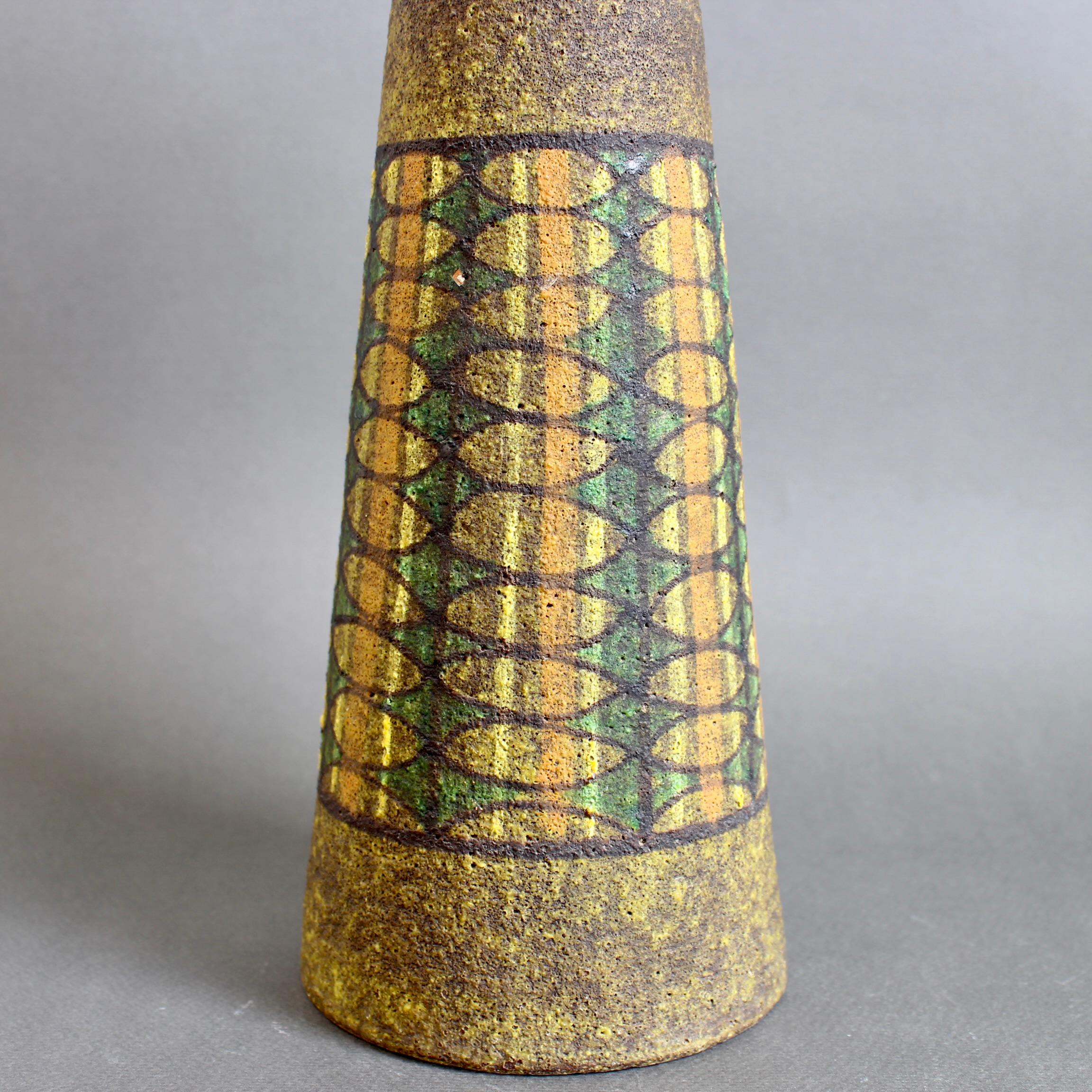 Cotto Vaso da fiori in terracotta di Aldo Londi per Bitossi, Italia, metà del secolo scorso in vendita