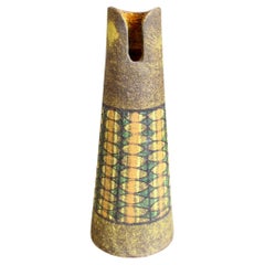 Mid-Century Italian Earthenware Flower Vase by Aldo Londi for Bitossi