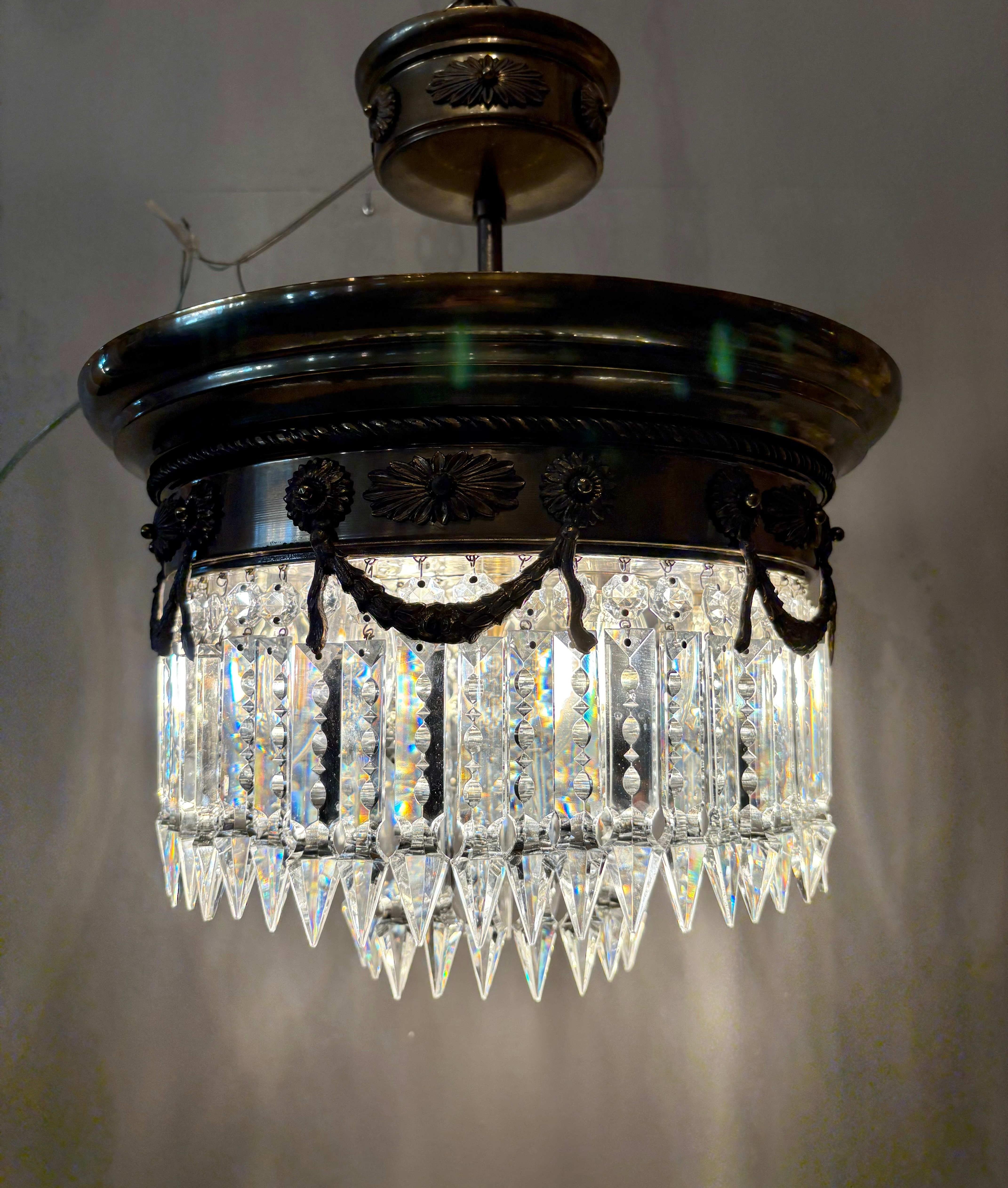 Araña de estilo Imperio italiano de mediados de siglo en venta 4