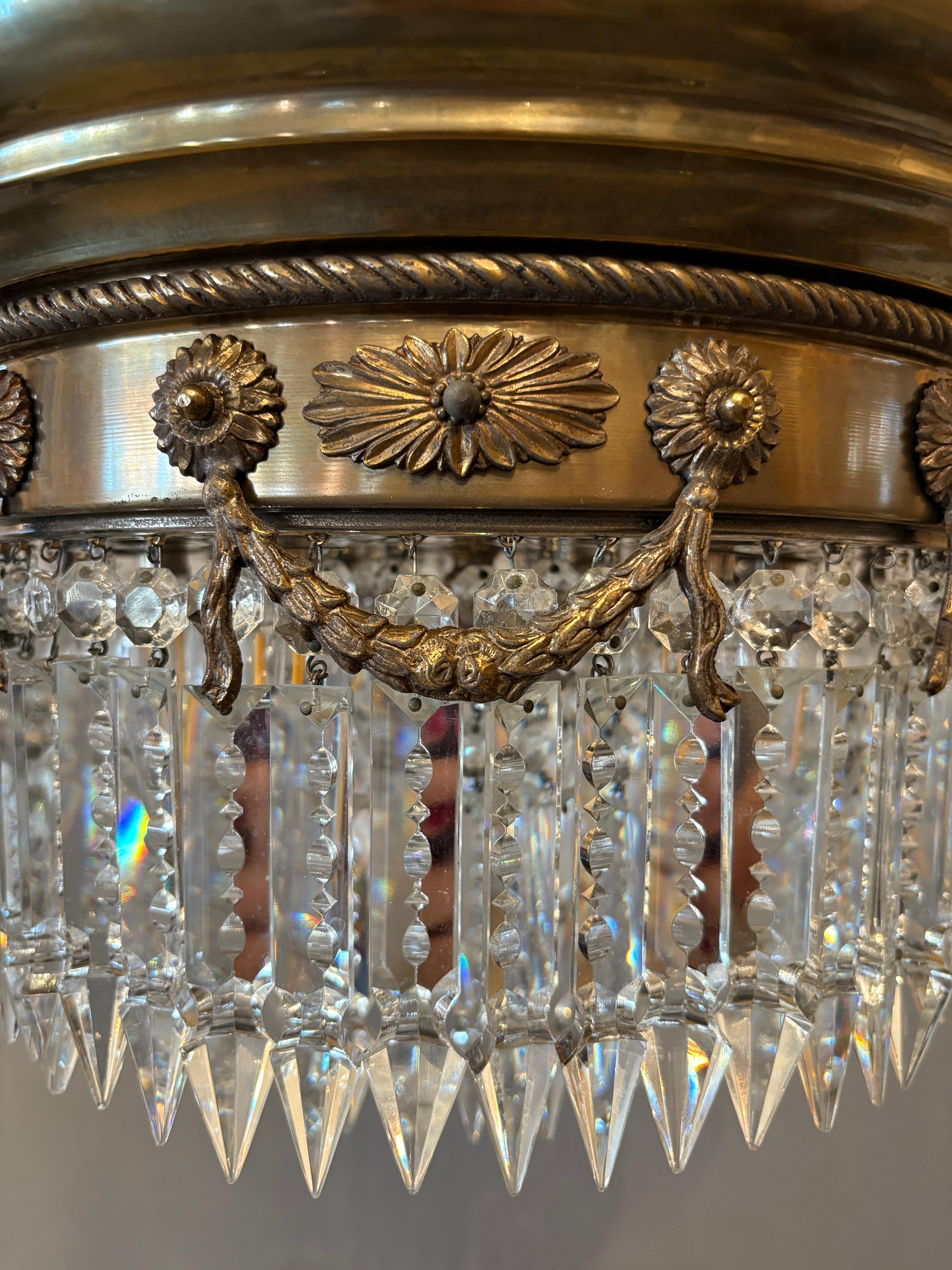 Araña de estilo Imperio italiano de mediados de siglo siglo XX en venta