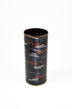 Mid-Century Italian Enameled Metal Umbrella Stand from SIVA Poggibonsi, 1950s