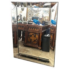 Mid Century Italian Etched Mirror