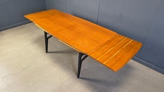 Mid century italian extendable dining table, 1950s