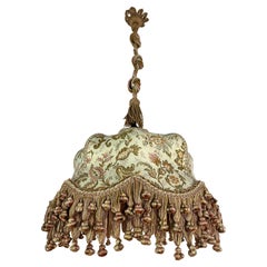Lustre en tissu italien du milieu du siècle, années 1960
