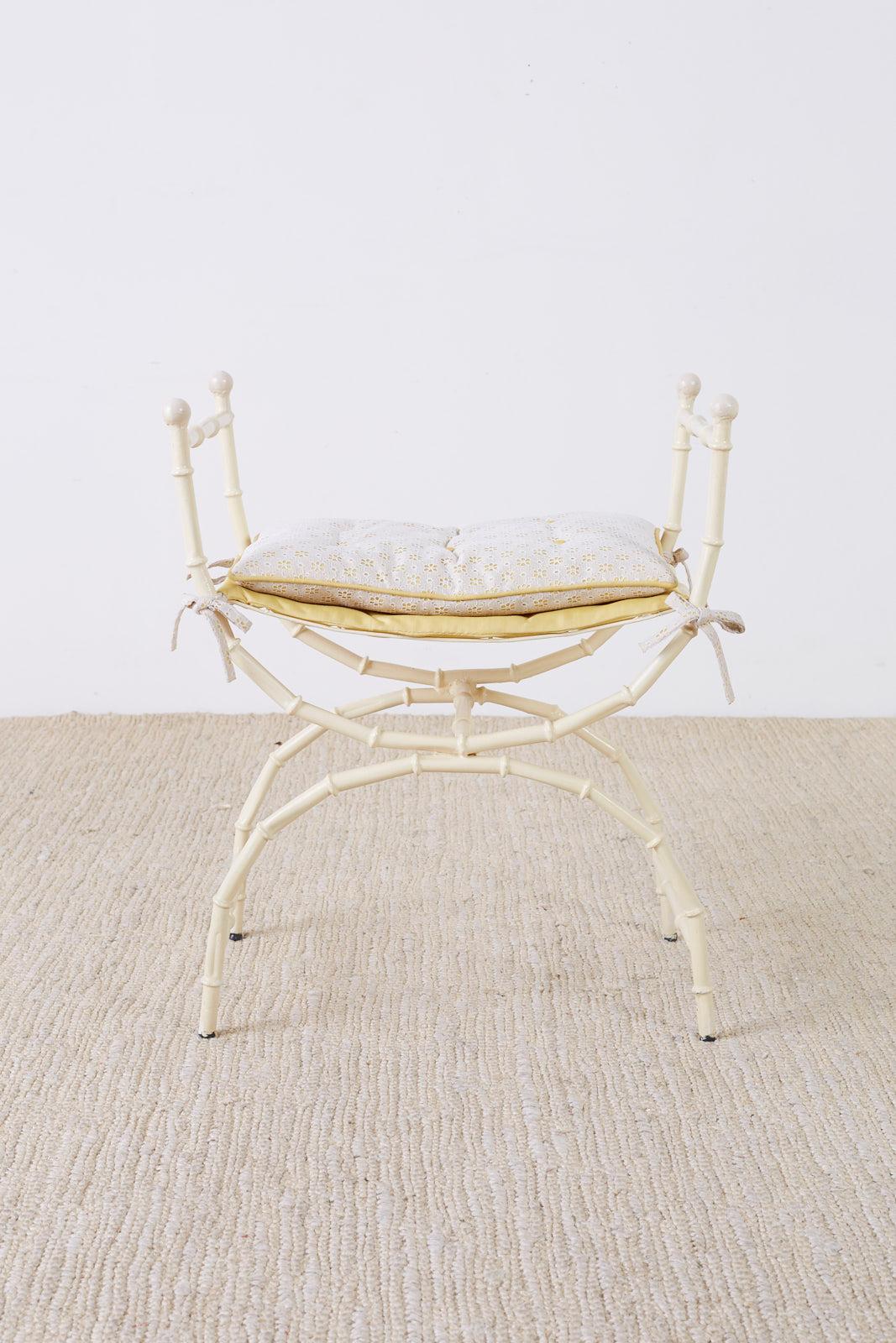 bamboo vanity chair
