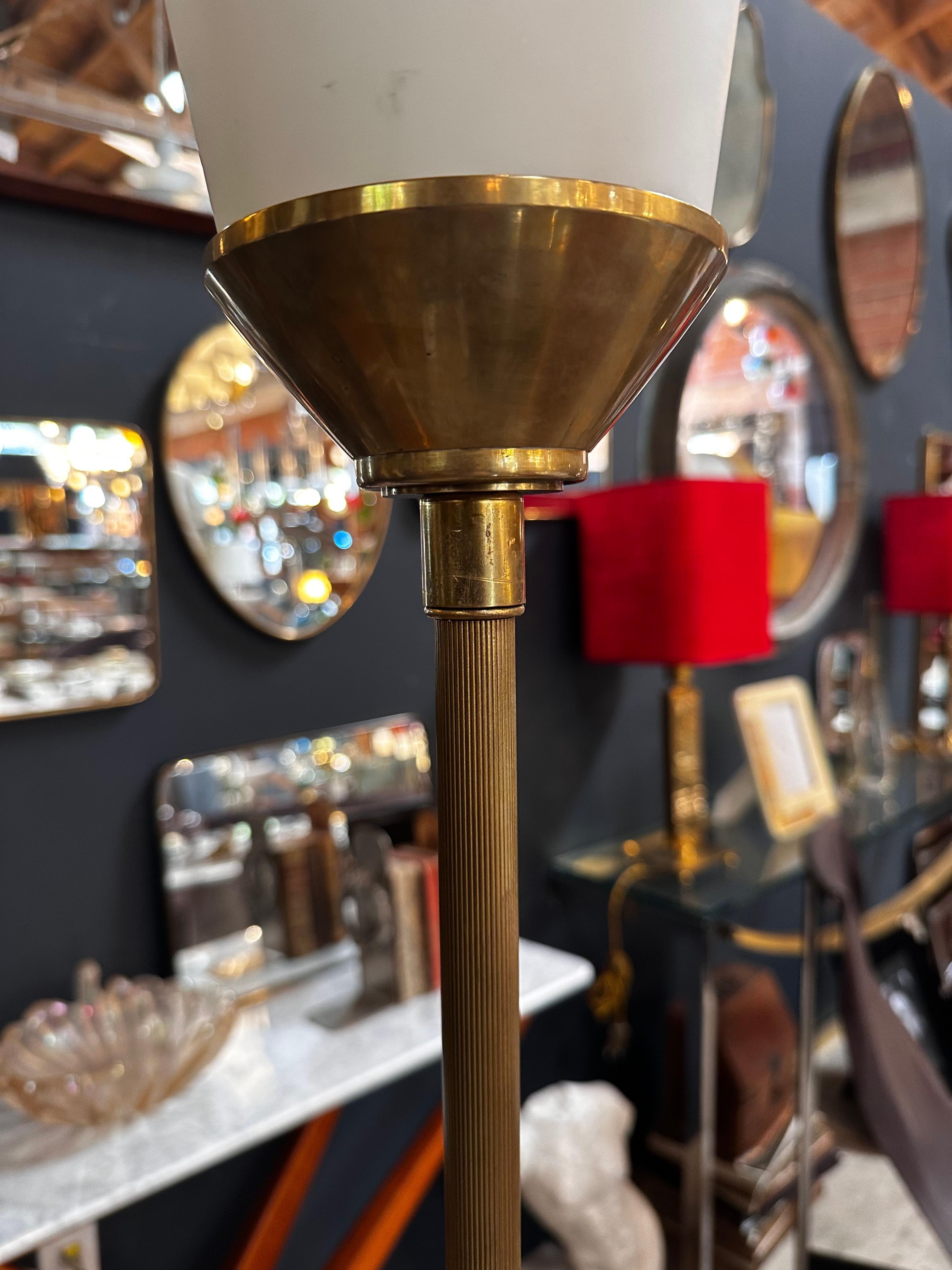 Brass Mid Century Italian Floor Lamp by Stilnovo 1960s For Sale