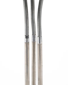 Mid-Century Modern Adjustable Floor Lamp, Chromed Steel, Italy, 1970