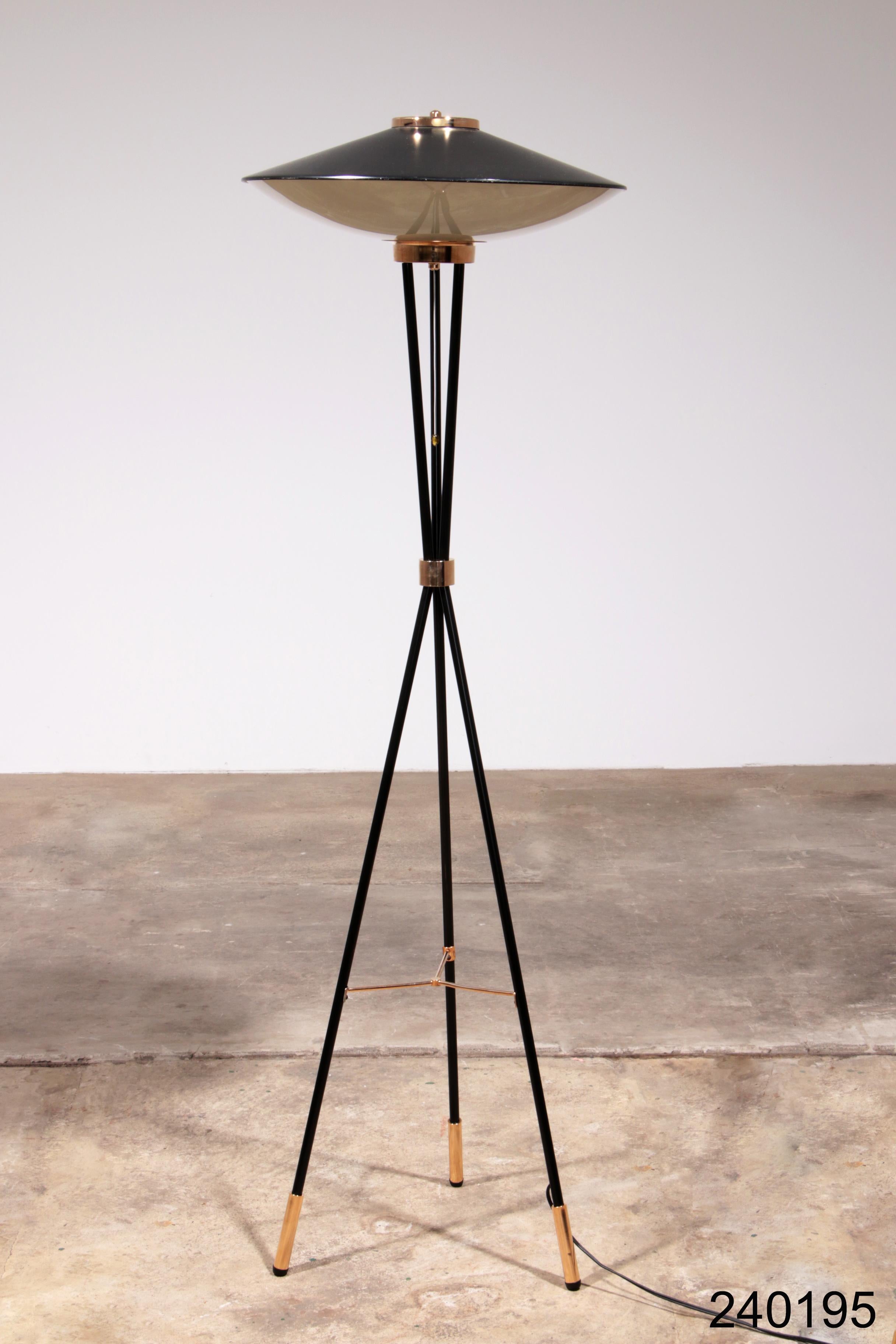 Italienische Stehlampe aus der Mitte des Jahrhunderts von Stilnovo, 1950er Jahre im Angebot 9