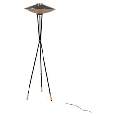Lampada da terra italiana di metà secolo di Stilnovo, anni '50