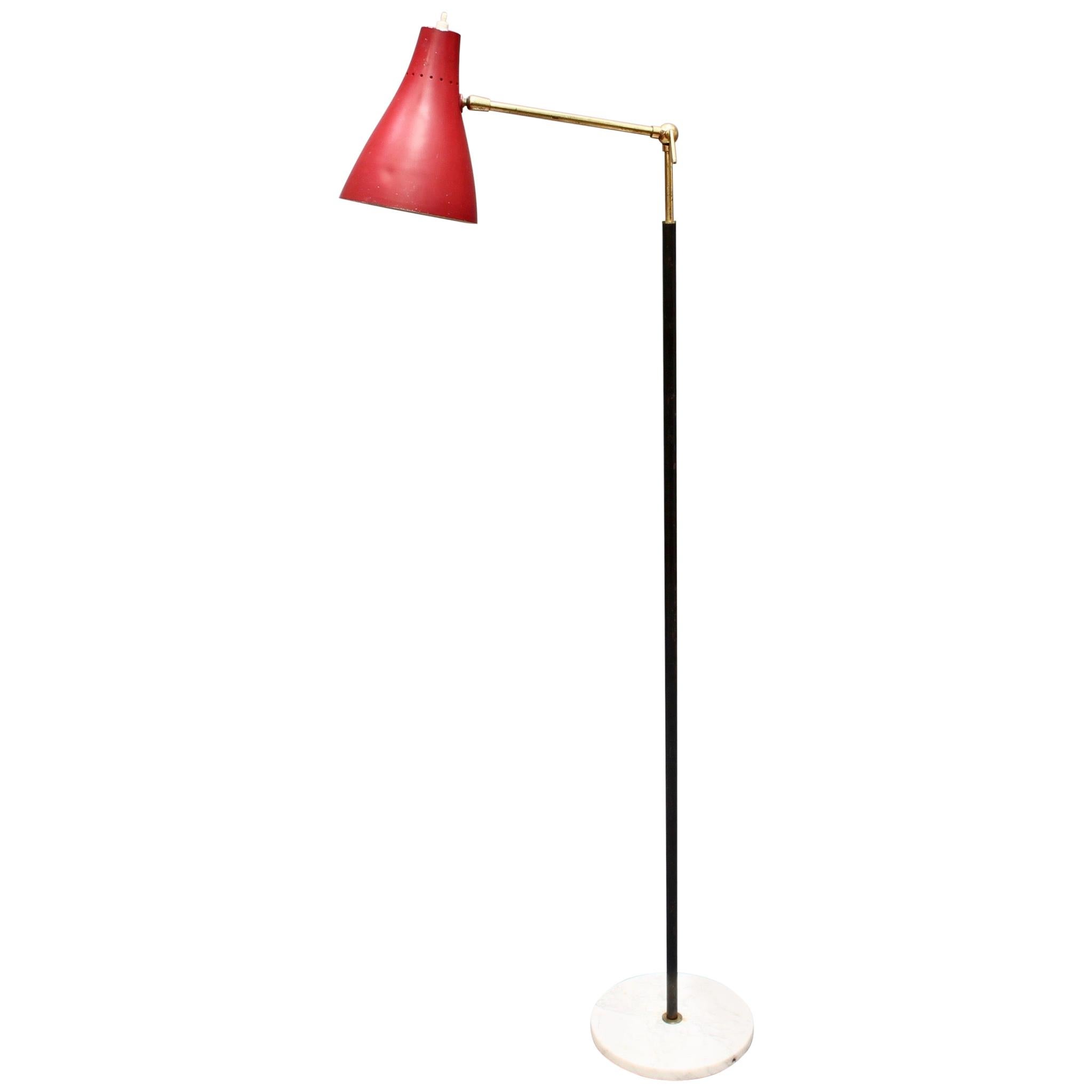 Midcentury Italian Floor Lamp from Stilnovo, circa 1950s