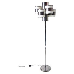 Mid-Century Italian Floor Lamp in Chrome, 1960's