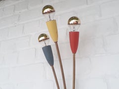 Mid-Century Italian Floral Shaped Glass Wall Sconce