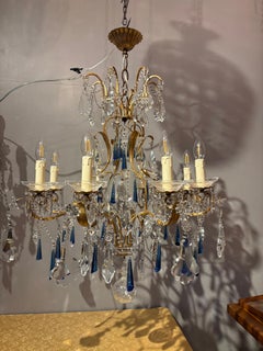 Mid-Century Italian Florentine Chandelier, 1950s