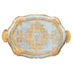 Mid-Century Italian Florentine Gilt Serving Tray