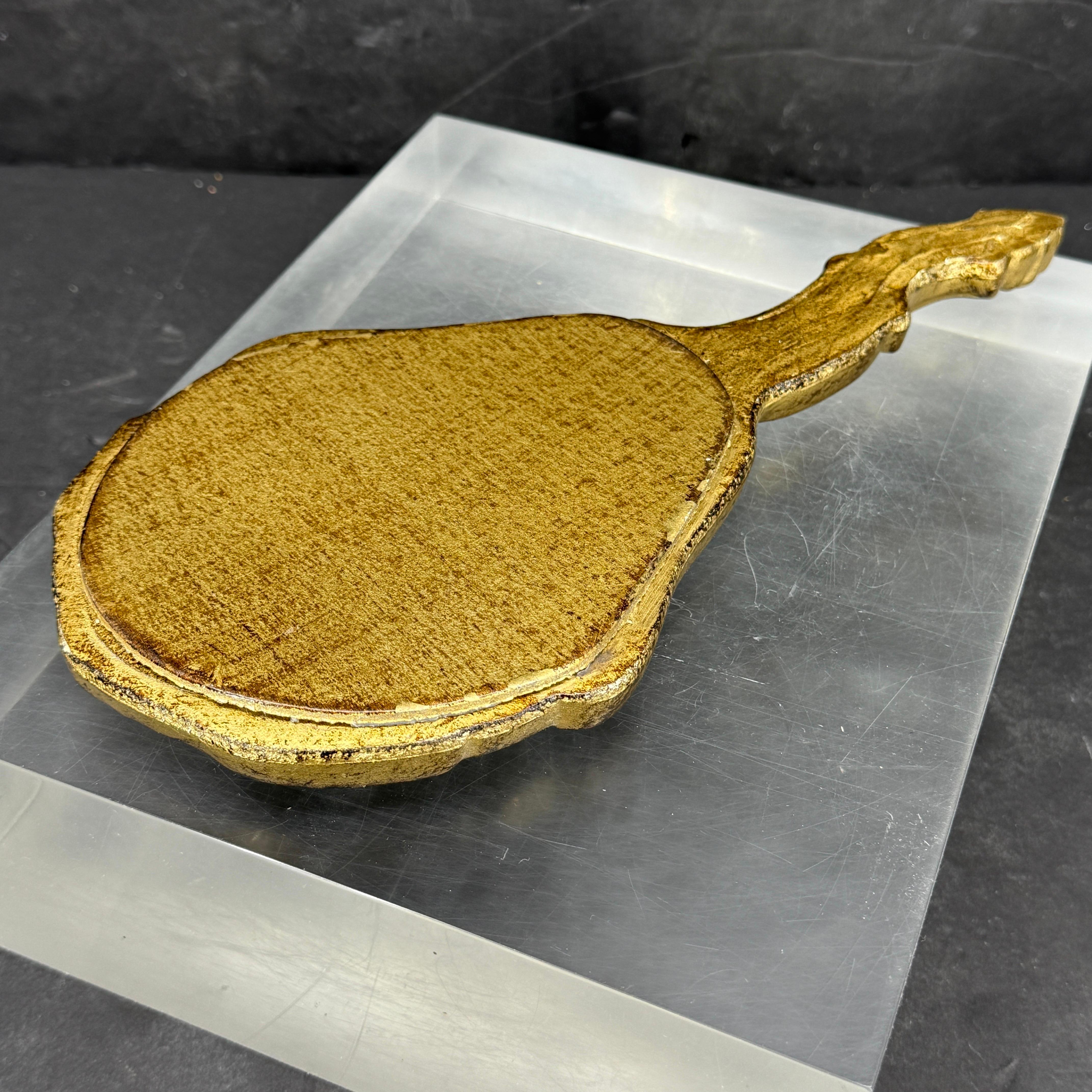 Bois doré Miroir de courtoisie en bois doré Florentine, Italie du milieu du siècle en vente