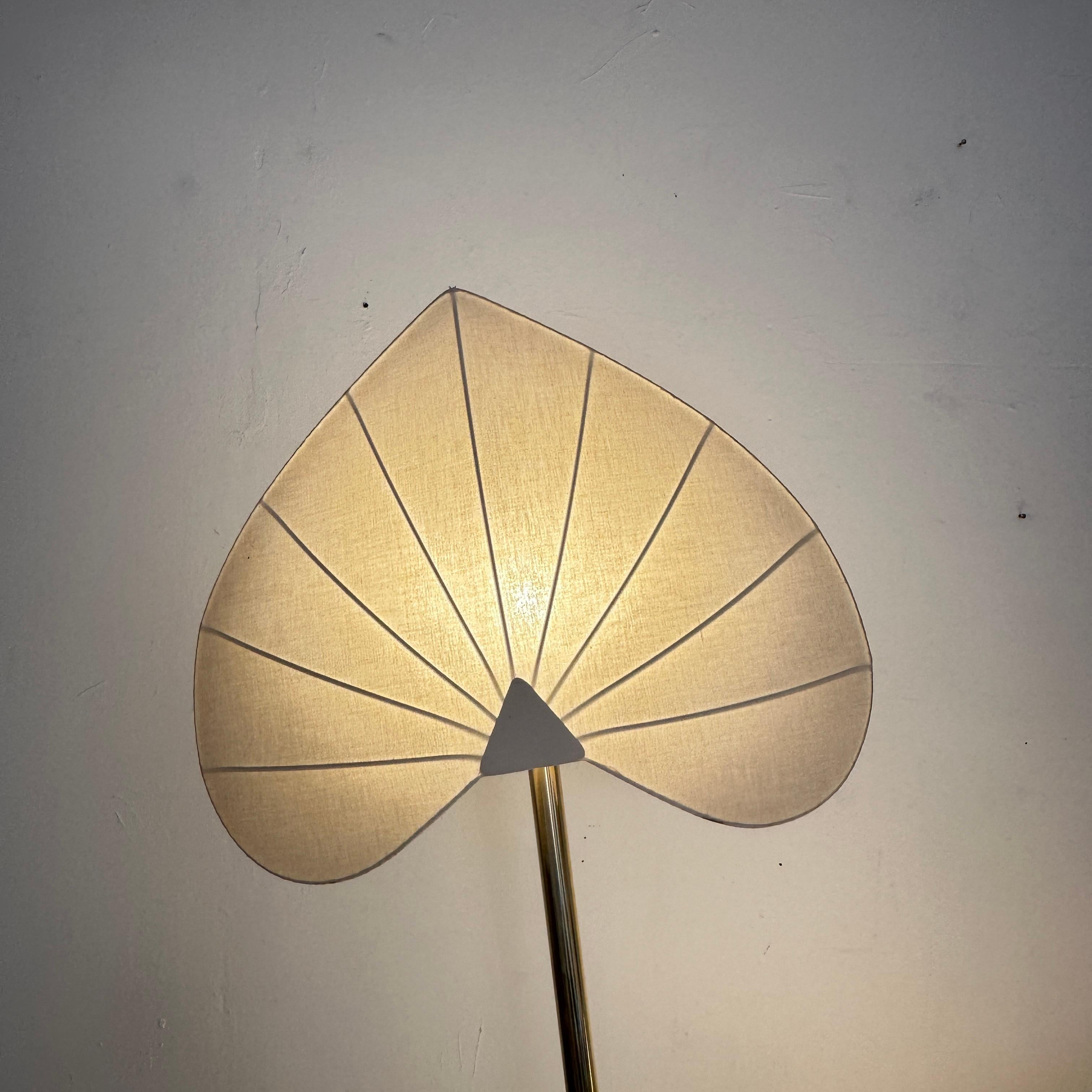 Italienische Blumen-Stehlampe aus Messing und Marmor von Antonio Pavia aus der Mitte des Jahrhunderts, 1970 im Angebot 9