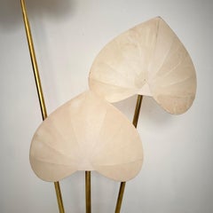 Mid Century Italian Flower Floor Lamp by Antonio Pavia in Brass and Marble, 1970