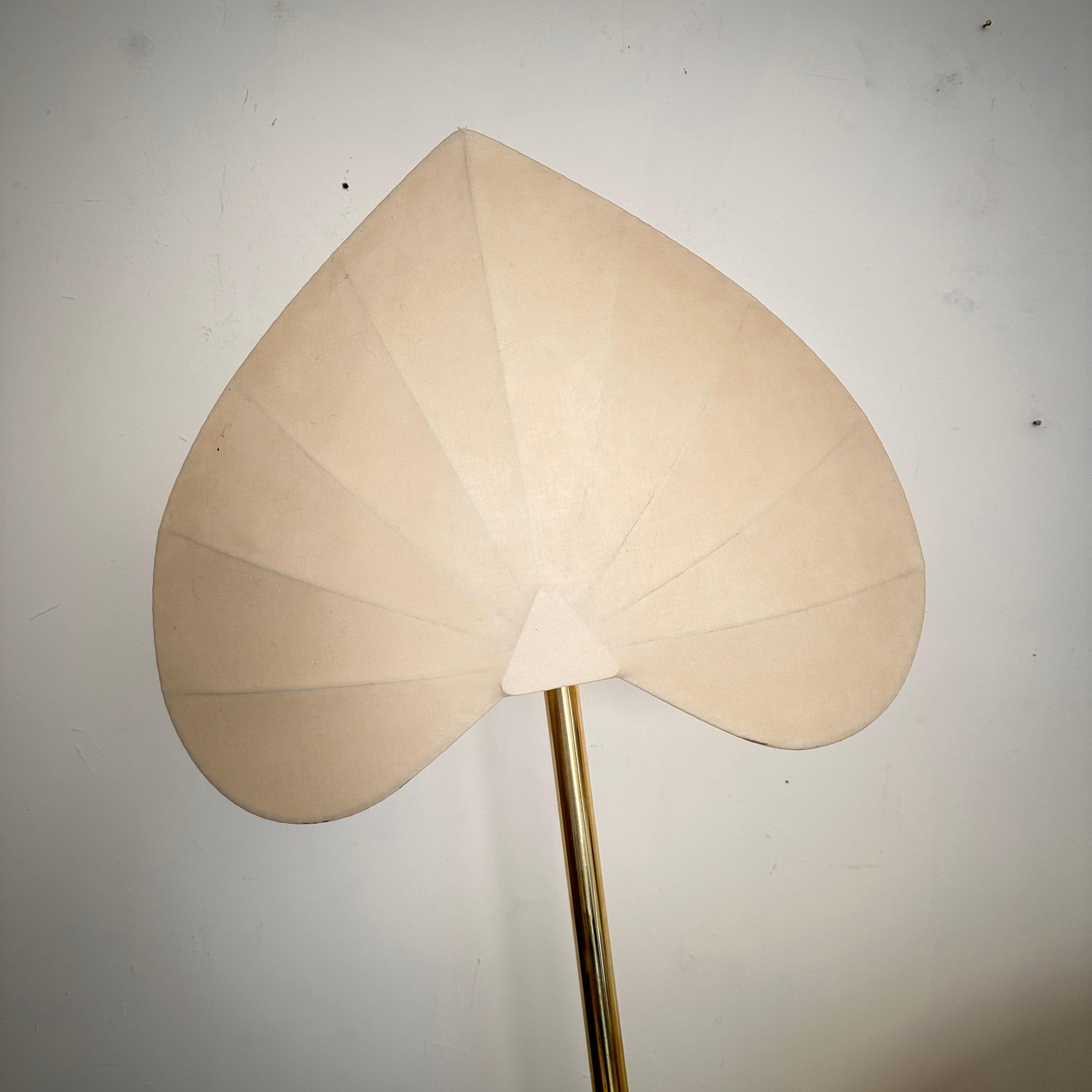 Italienische Blumen-Stehlampe aus Messing und Marmor von Antonio Pavia aus der Mitte des Jahrhunderts, 1970 im Angebot 3
