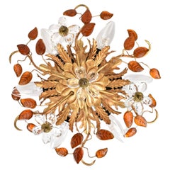 Mid Century Italian Flush Mount by Banci Firenze