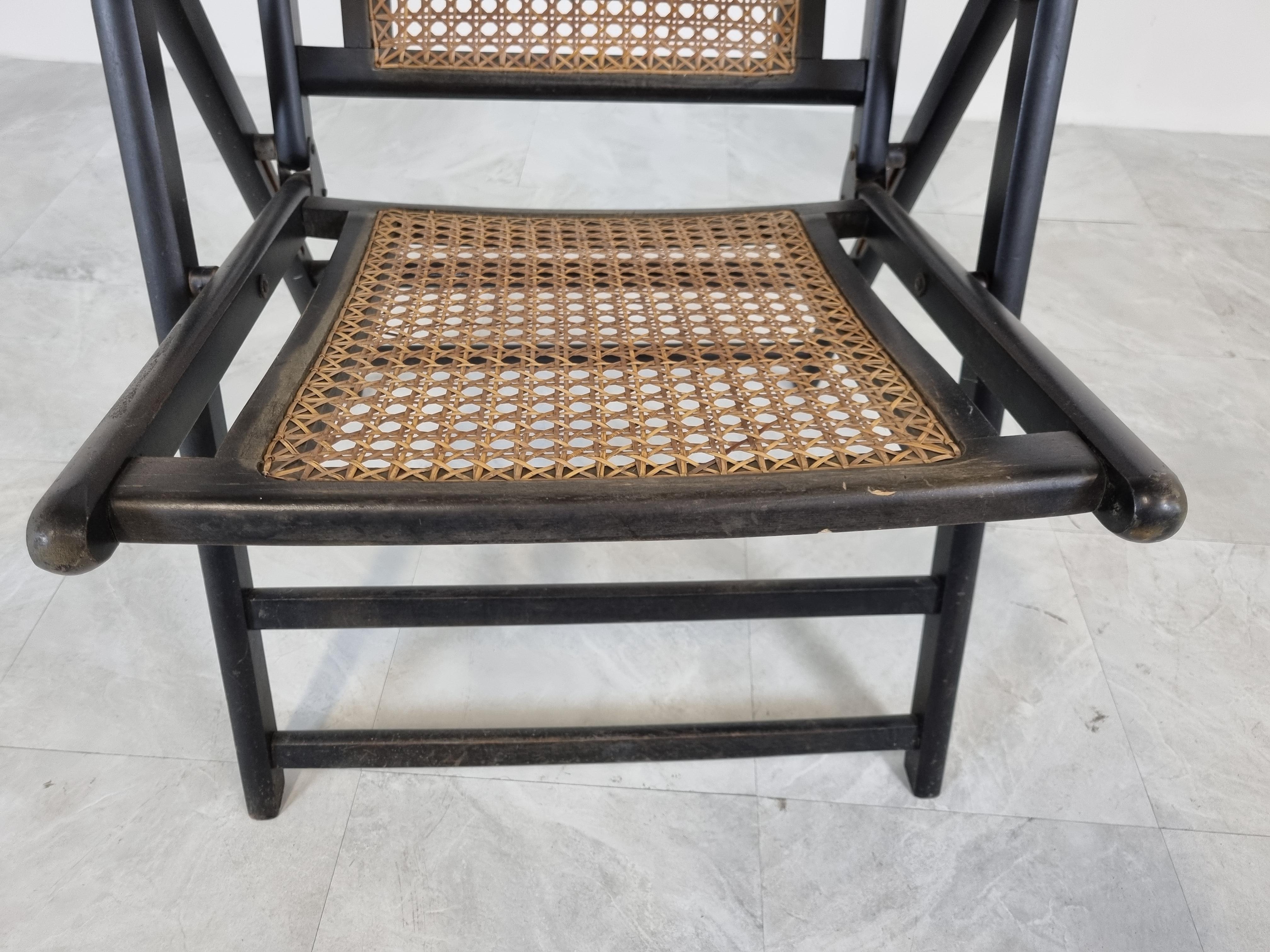 Mid Century Italian Foldable Chair, 1960s For Sale 2