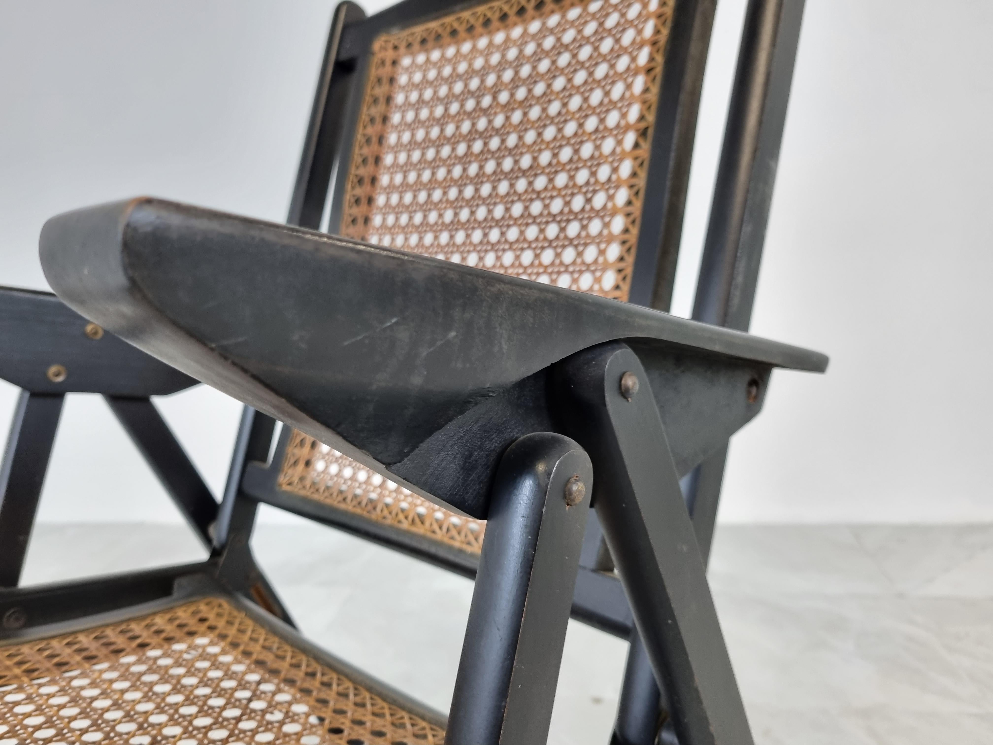 Mid Century Italian Foldable Chair, 1960s For Sale 3