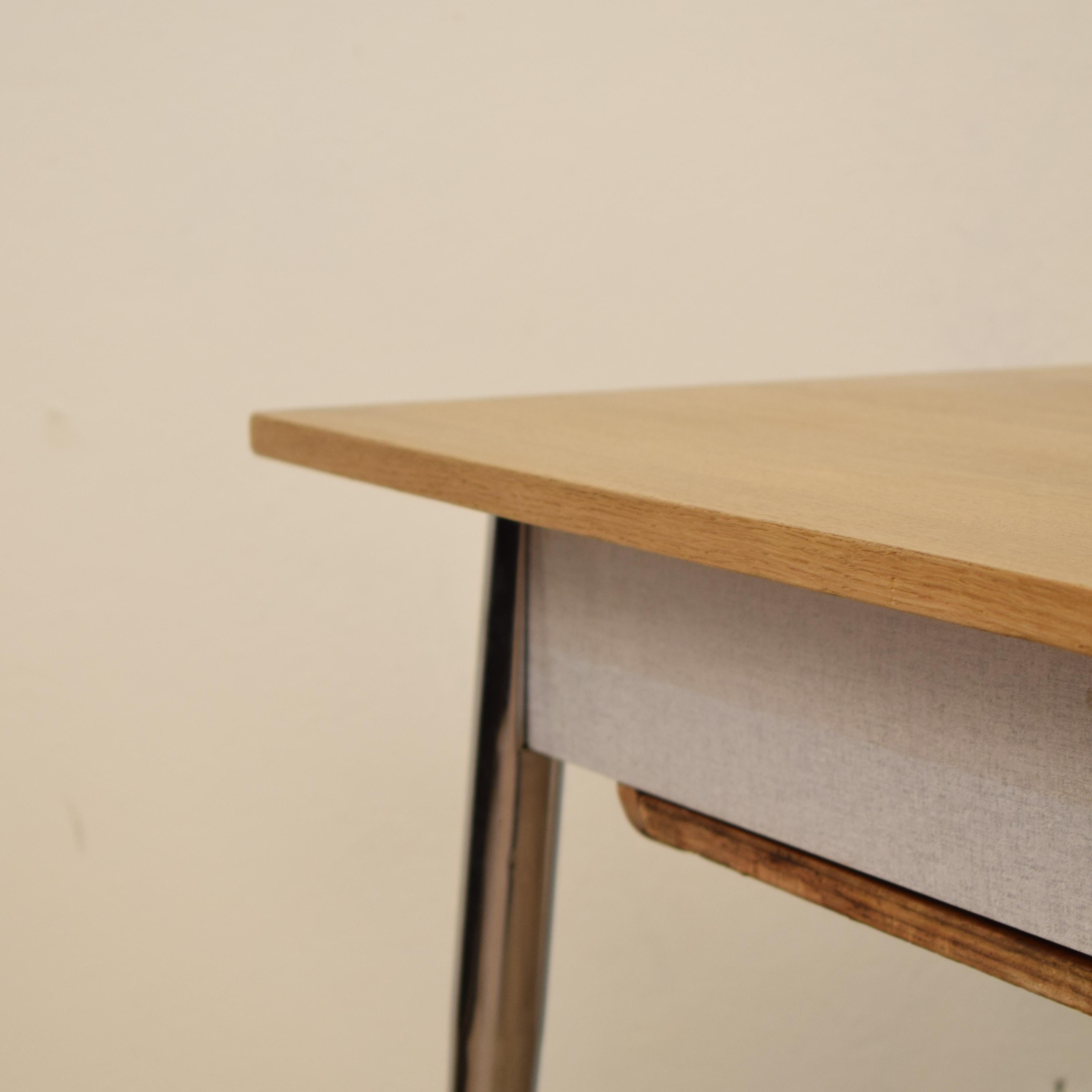 Mid-20th Century Midcentury Italian Formica Kitchen Pasta Table with Tapered Chrome Legs, 1950 For Sale