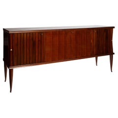 Mid Century Italian Four Door Sideboard On High Legs