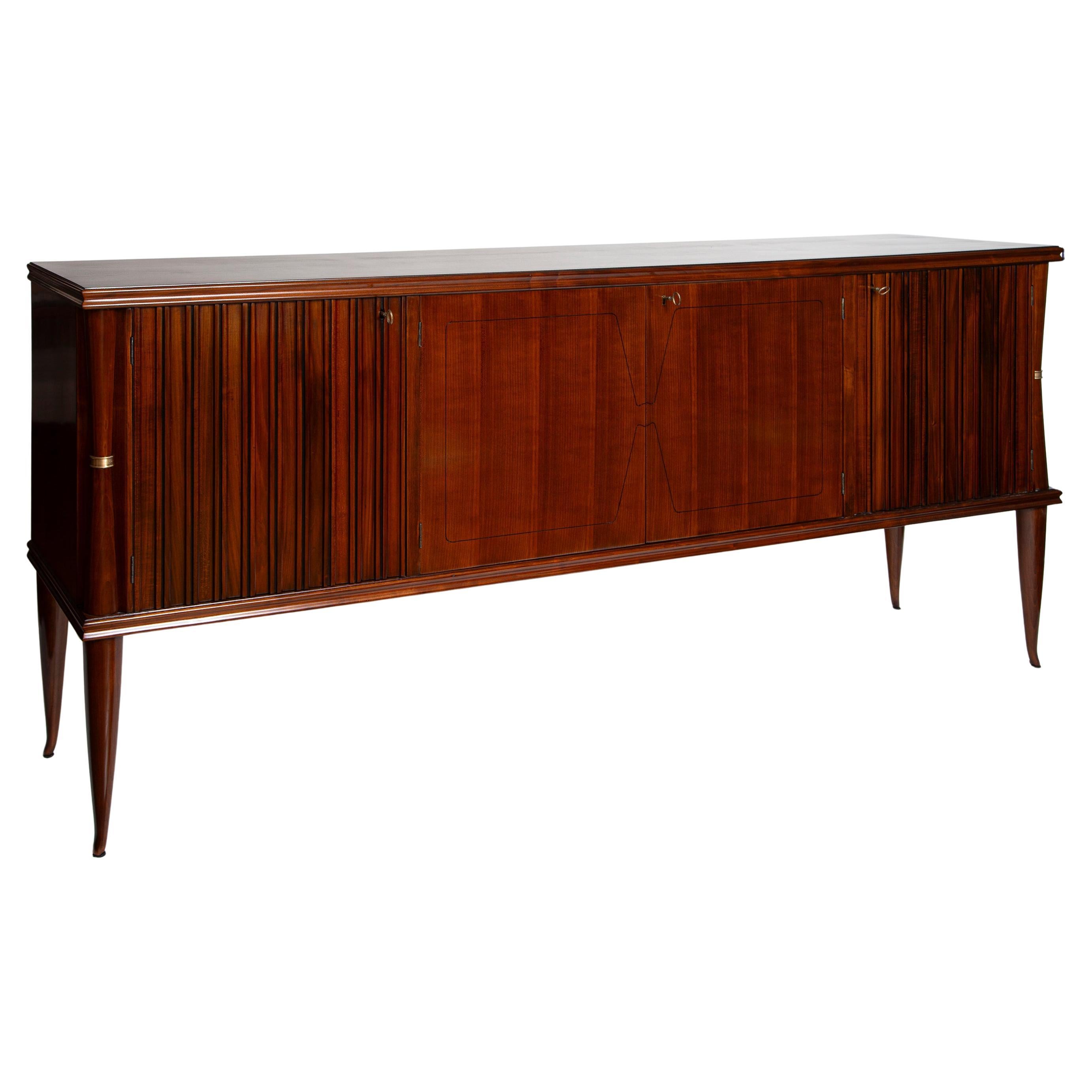 Mid Century Italian Four Door Sideboard