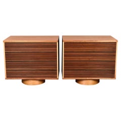 Mid Century Italian Four Drawer Chests - Pair