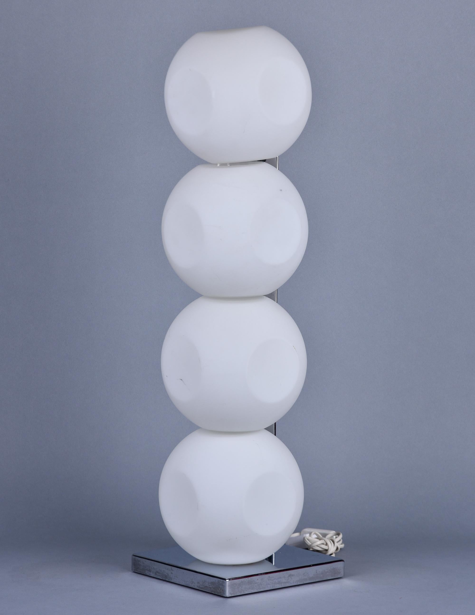 Mid Century Italian Four Sphere Table Lamp For Sale 5