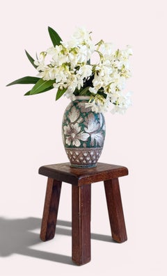 Mid-Century Italian Fratelli Fanciullacci Ceramic Vase, Signed, Tuscany, 1950s