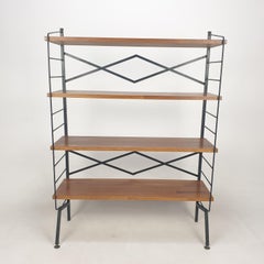 Mid Century Italian Free Standing Shelving Unit, 1950's