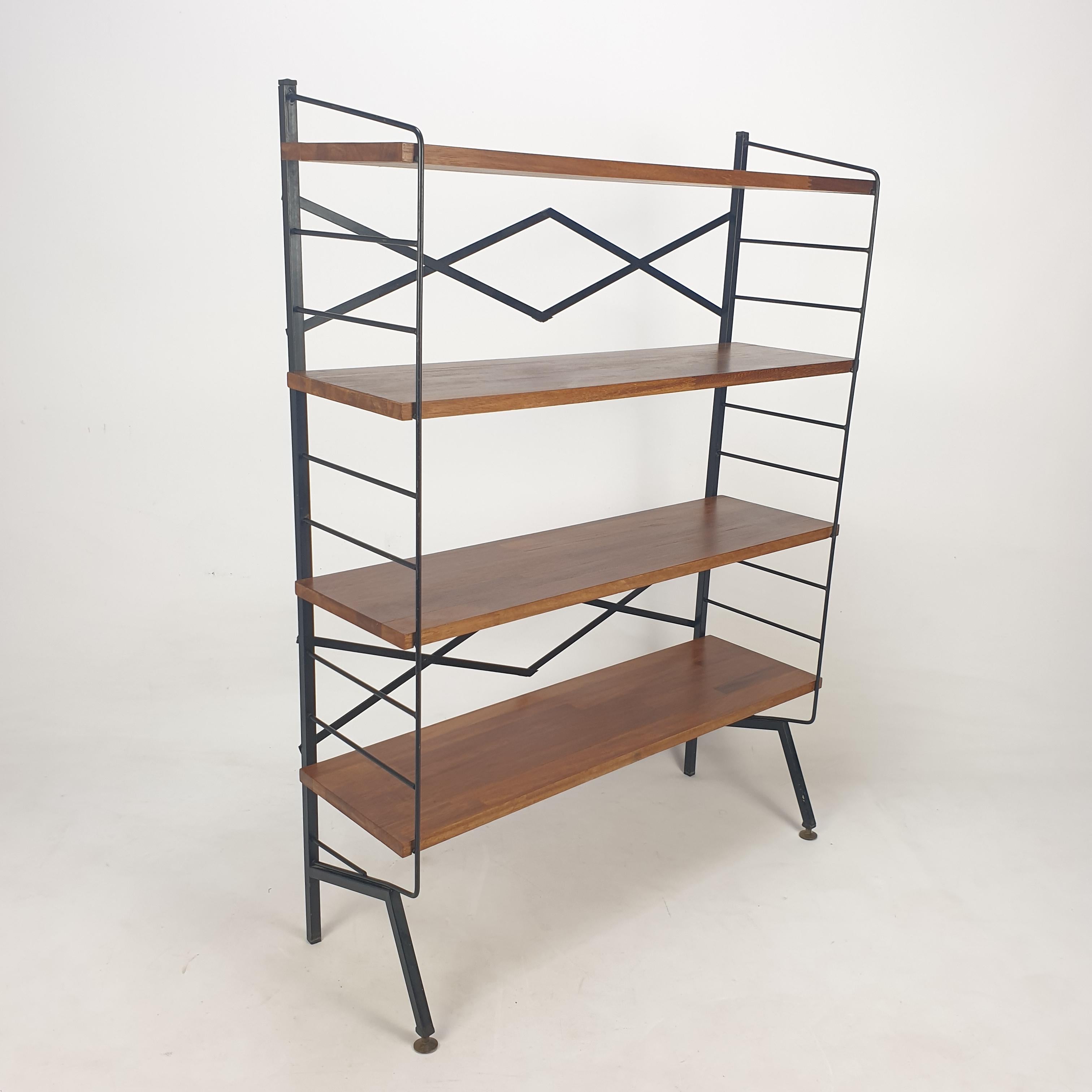 Mid-20th Century Mid Century Italian Free Standing Shelving Unit, 1950's For Sale
