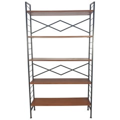 Scaffalatura in teak indipendente italiana del Mid Century, anni '50