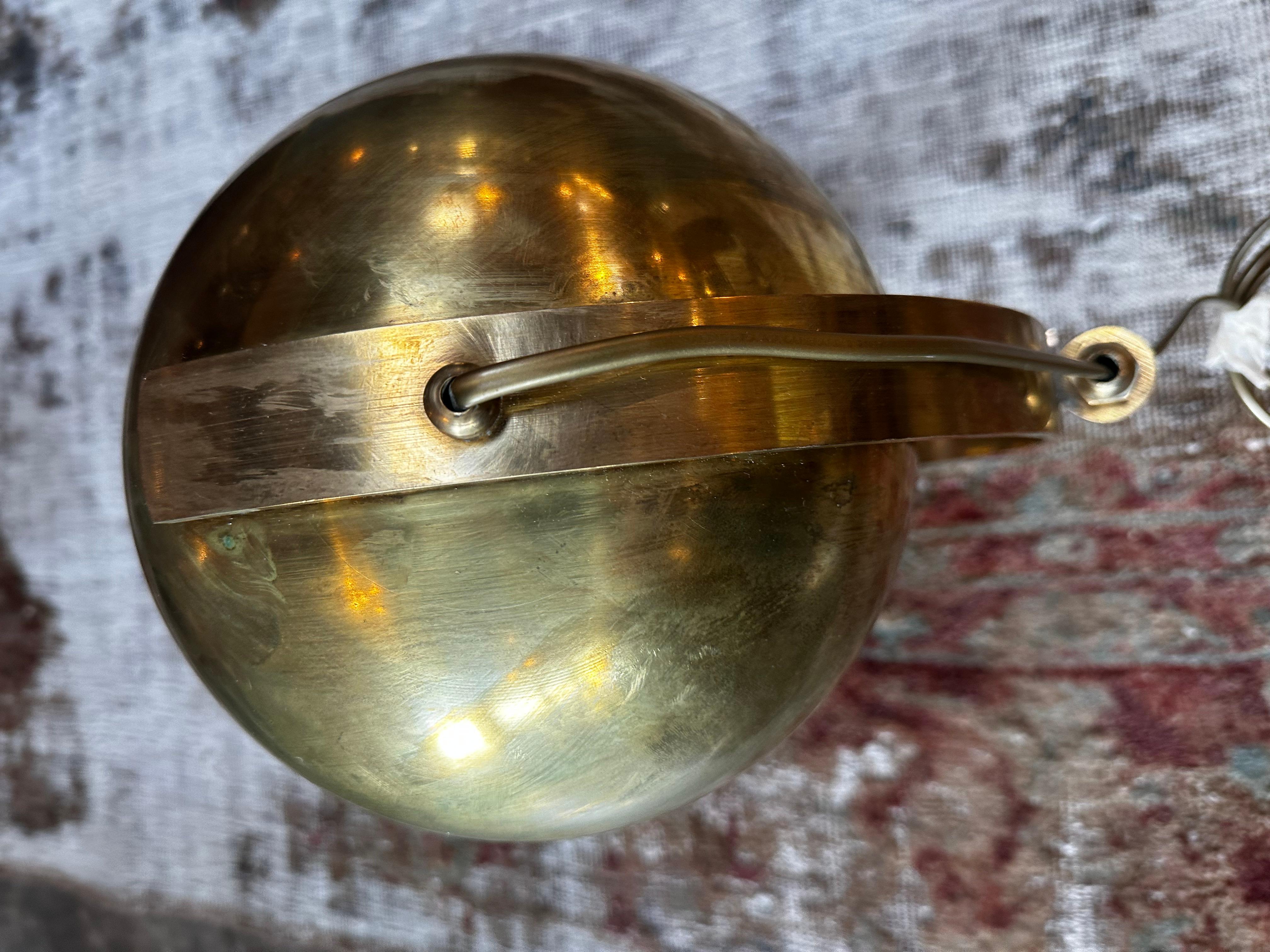 Mid Century Italian Fully Brass Table Lamp 1960s For Sale 1