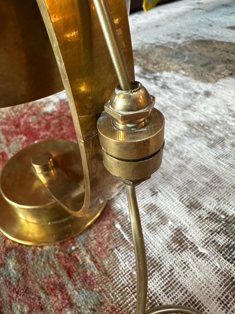 Mid Century Italian Fully Brass Table Lamp 1960s For Sale at 1stDibs