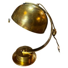 Retro Mid Century Italian Fully Brass Table Lamp 1960s