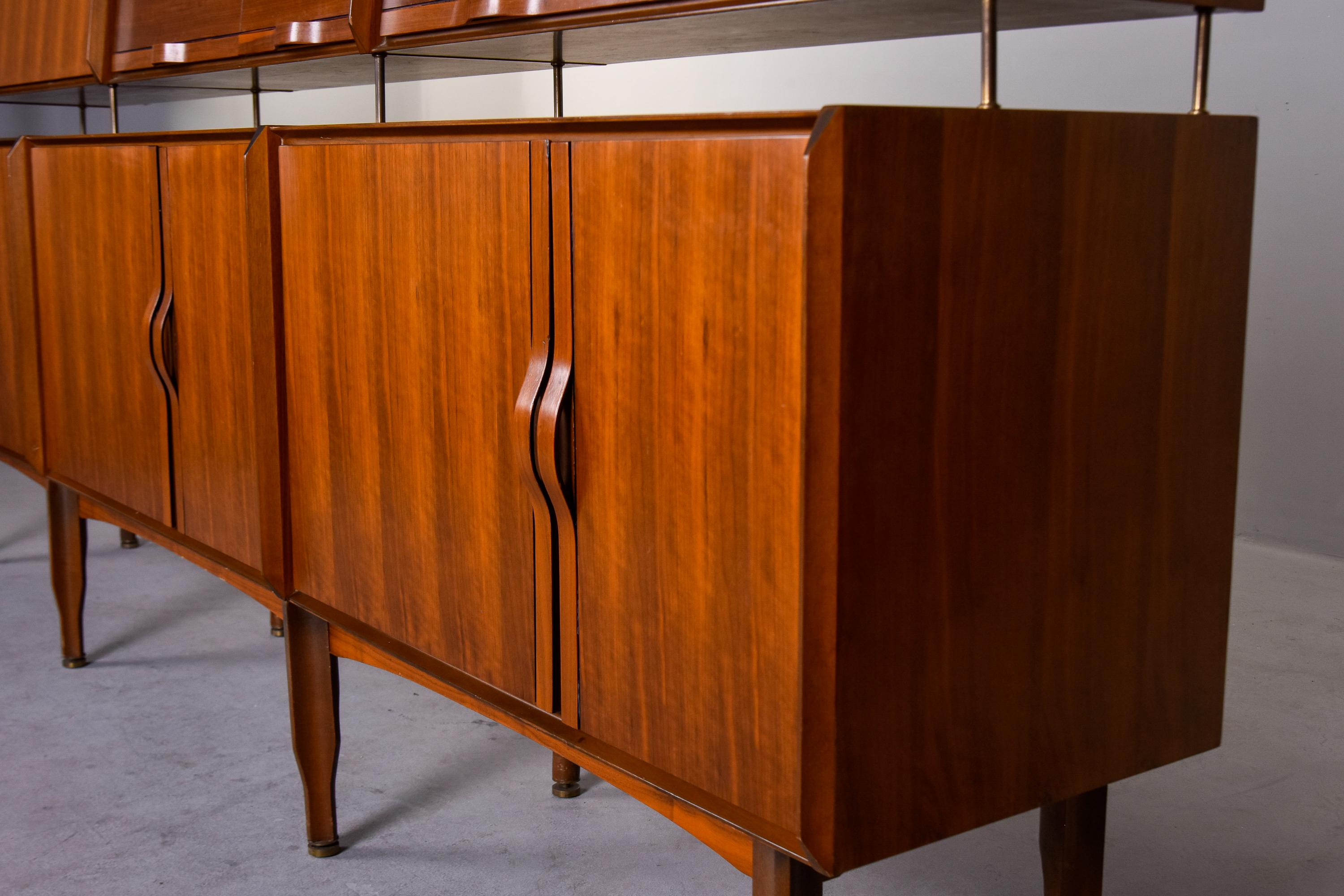 Midcentury Italian Gianfranco Frattini Two Tier Teak Sideboard For Sale 3