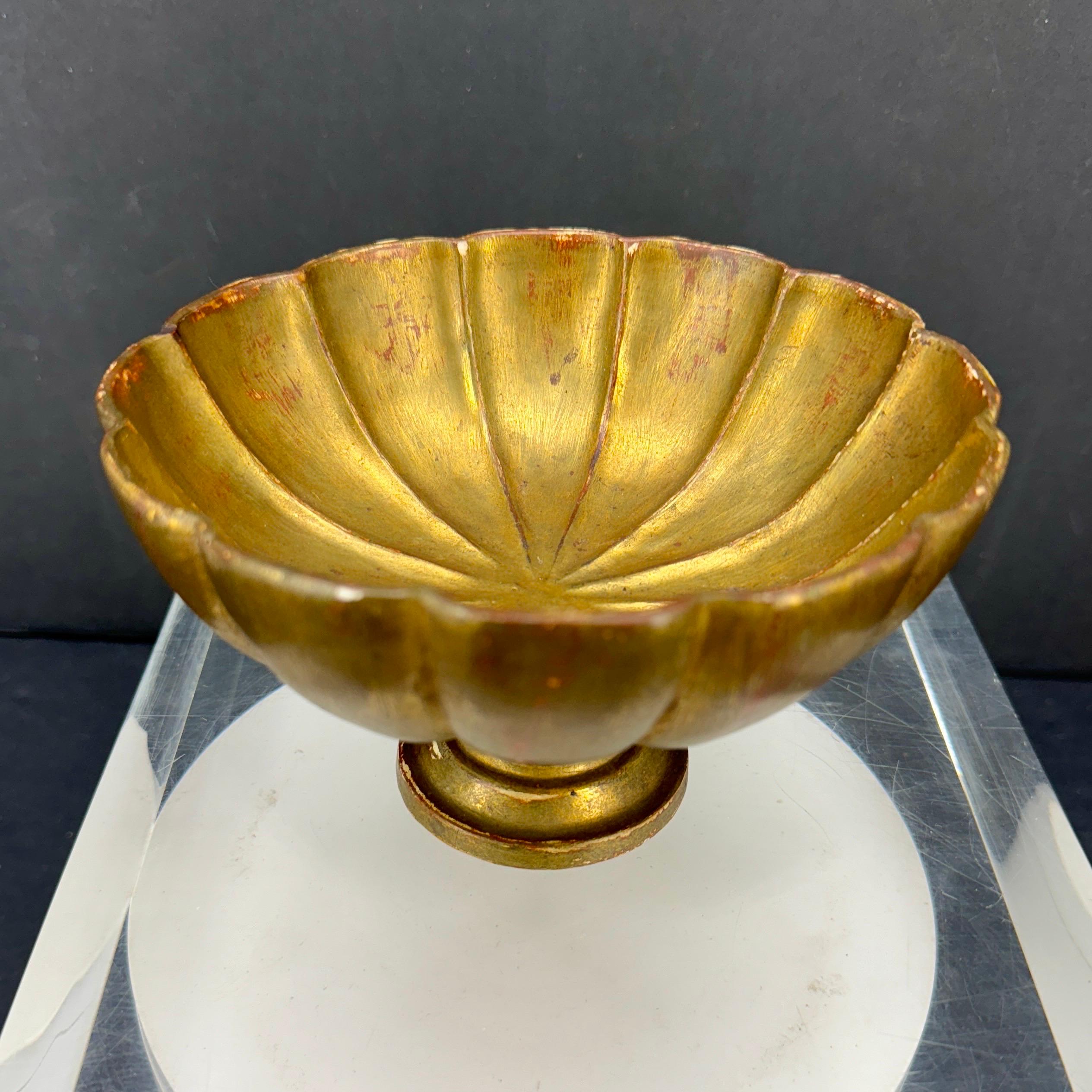 Mid-Century Modern Bol Florentine en bois doré italien du milieu du siècle en vente