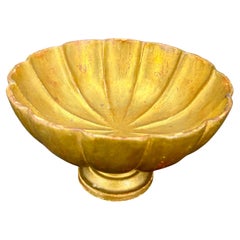 Vintage Mid-Century Italian Gilt-Wood Florentine Bowl