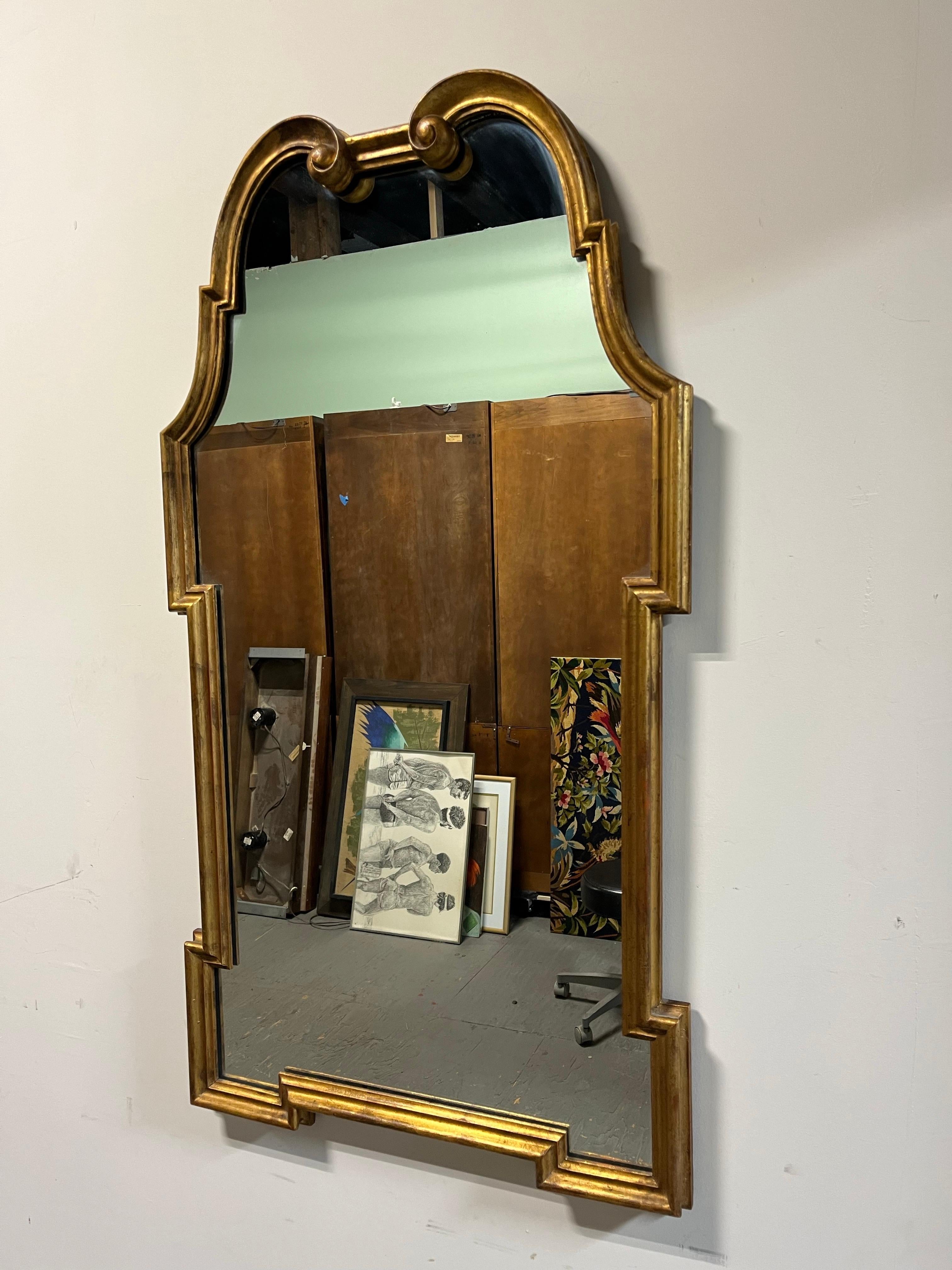 Mid Century Italian Giltwood Mirror Palladio en Bueno estado para la venta en W Allenhurst, NJ